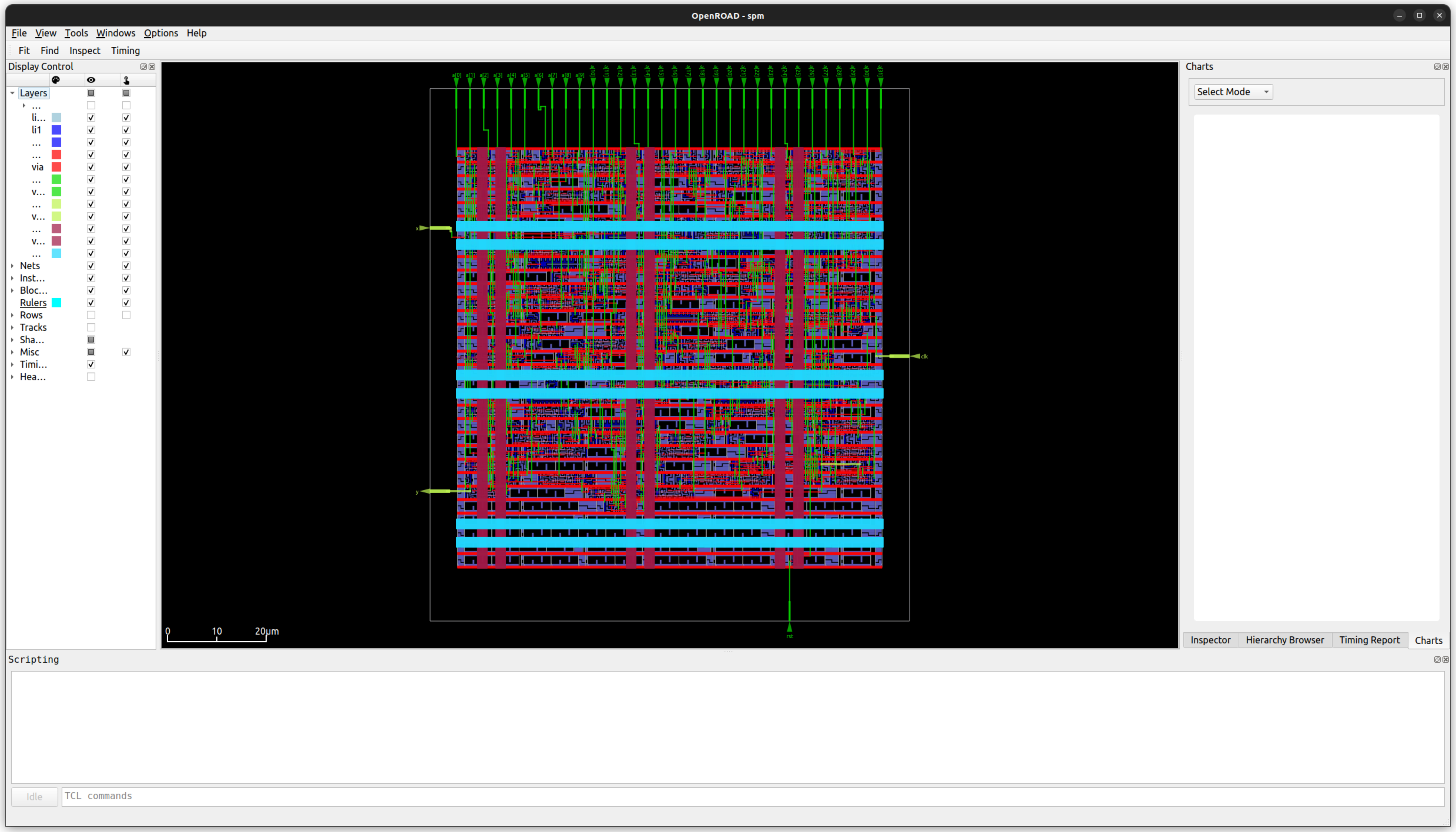 Default SPM project in OpenROAD GUI